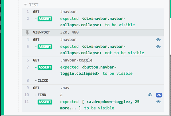 Command Log viewport